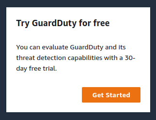 Amazon GuardDuty Disabled